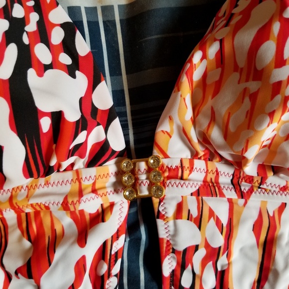 1piece orange and yellow bathingsuit - Picture 2 of 3